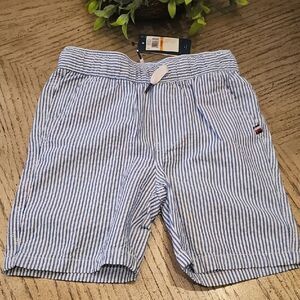 Tommy Hilfiger Blue and White Striped Short Size 8 NWOT